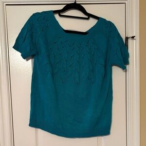 Chic Teal Knit Women's Sweater